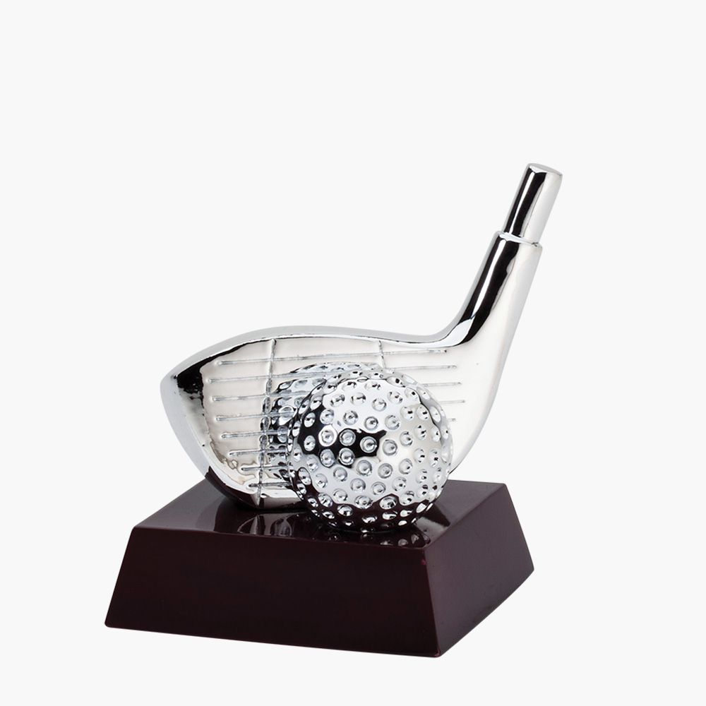 Silver Resin Golf Ball and Driver Award - Crystal Images, Inc.