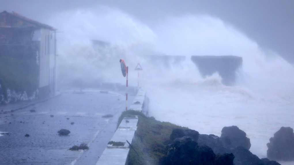 Hurricane Lorzeno batters mid-Atlantic Azores Islands | CTV News