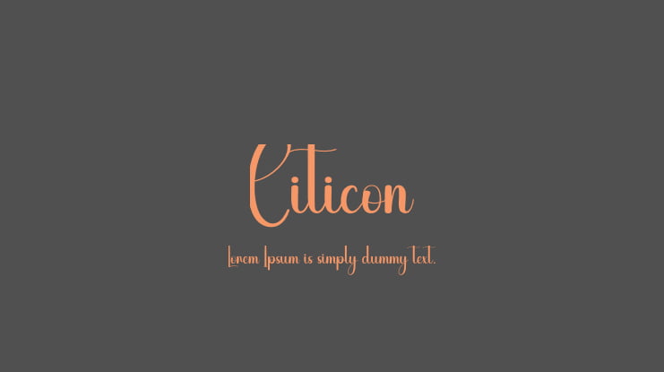 Citicon Font