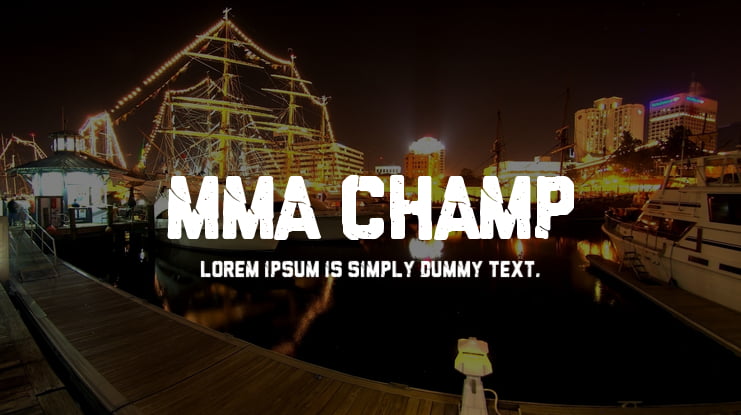 MMA champ Font