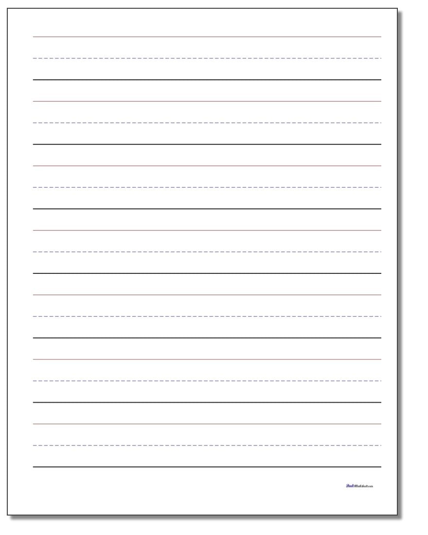 Primary Writing Paper Printable