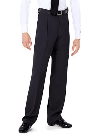 Maly Mens Ballroom Dance Trouser MF232401-Black