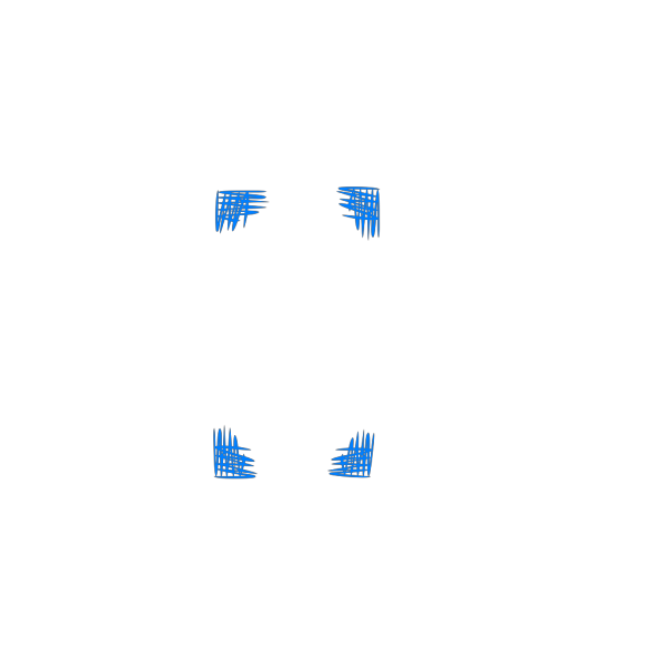 Blue Cross Hatch Shading Frame PNG images