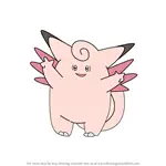 How to Draw Clefable from Pokemon