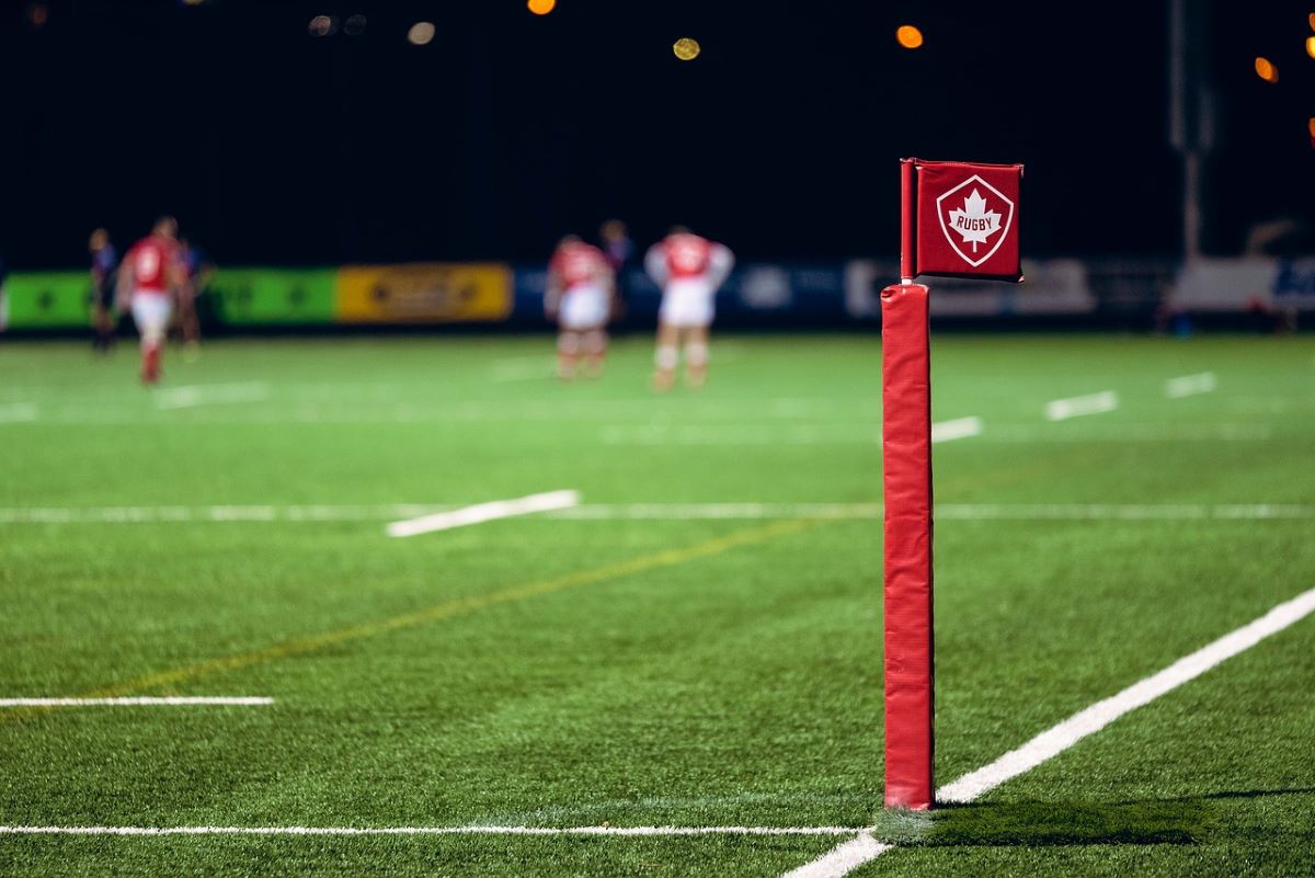 Cornerfahne in einem kanadischen Stadion