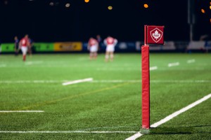 Cornerfahne in einem kanadischen Stadion