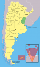 Ubicación de la Provincia Entre Rios