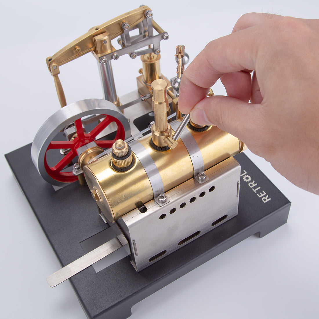 RETROL SE-01 Full Metal Stationary Beam Steam Engine Model 