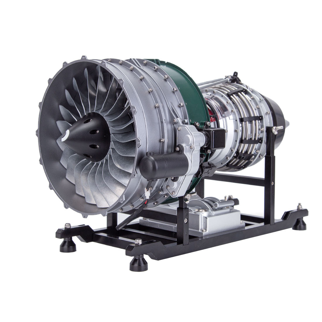 teching metal turbofan engine model kit that works build your own jet engine building set kota scale model DM119