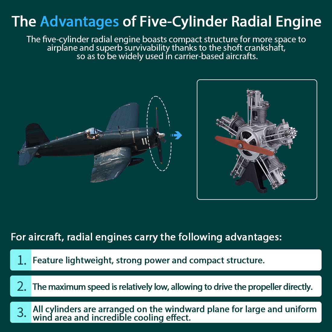 5 Cylinder Radial Engine Model Kit that Works - Build Your Own Radial Engine - TECHING 1: 6 Full Metal Radial Engine Model Kit 230+Pcs