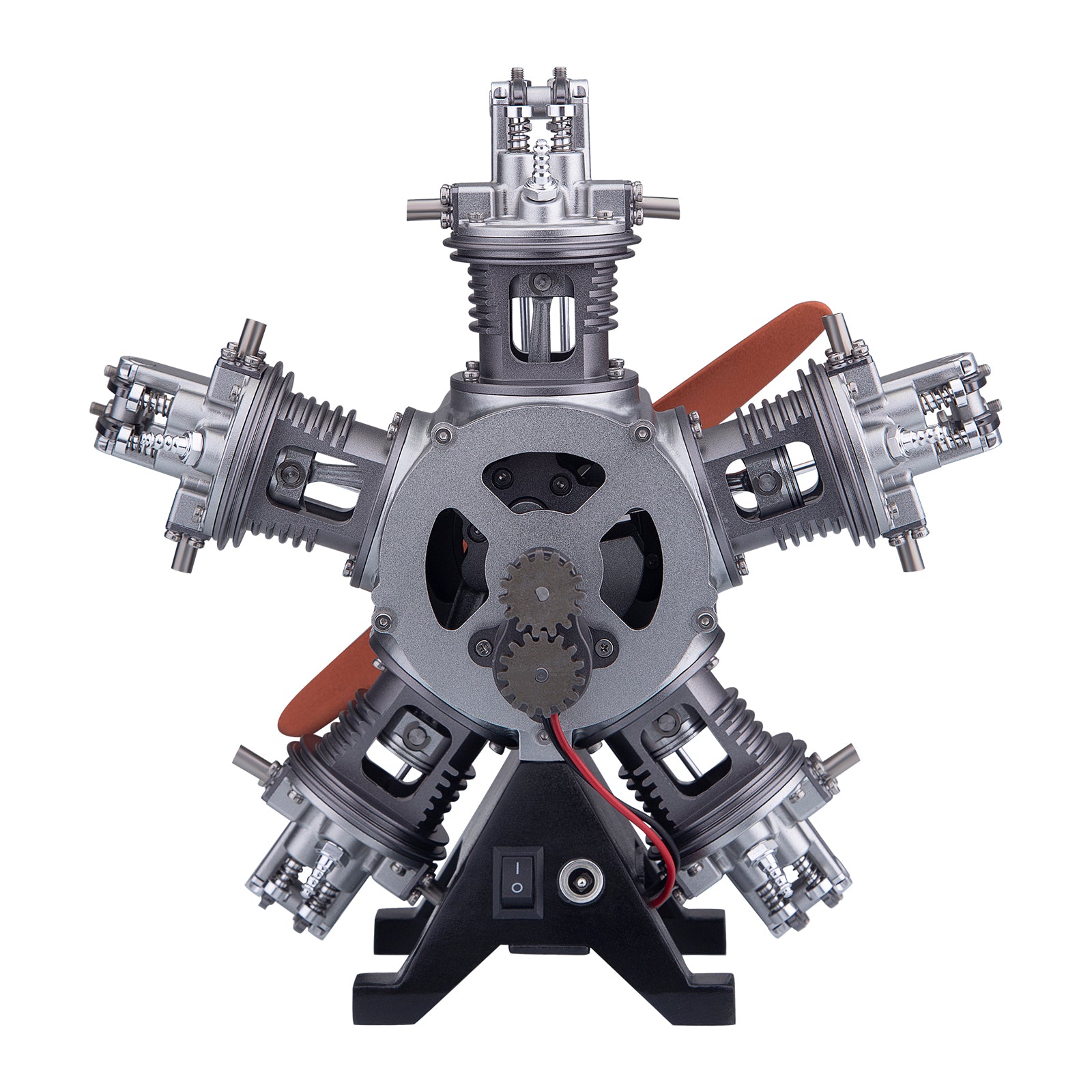 5 Cylinder Radial Engine Model Kit that Works - Build Your Own Radial Engine - TECHING 1: 6 Full Metal Radial Engine Model Kit 230+Pcs