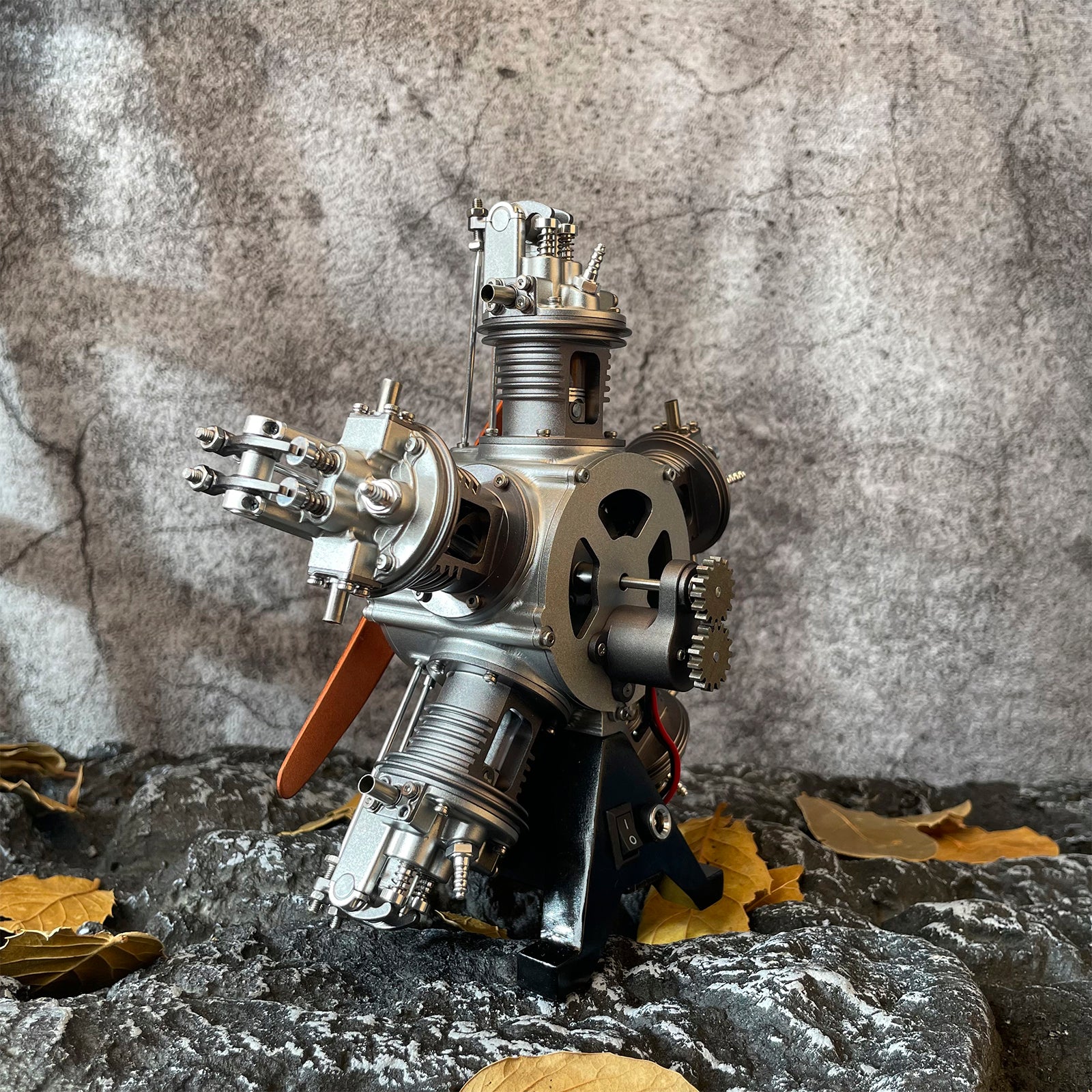 5 Cylinder Radial Engine Model Kit that Works - Build Your Own Radial Engine - TECHING 1: 6 Full Metal Radial Engine Model Kit 230+Pcs