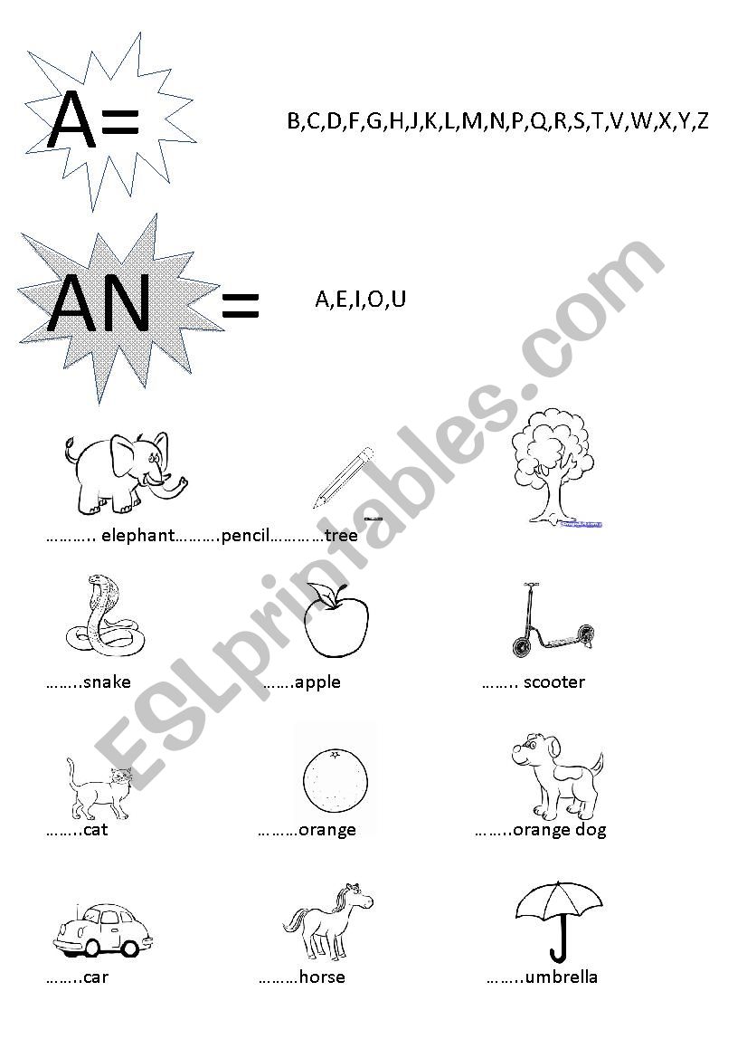 Proper Nouns Activity Sheet