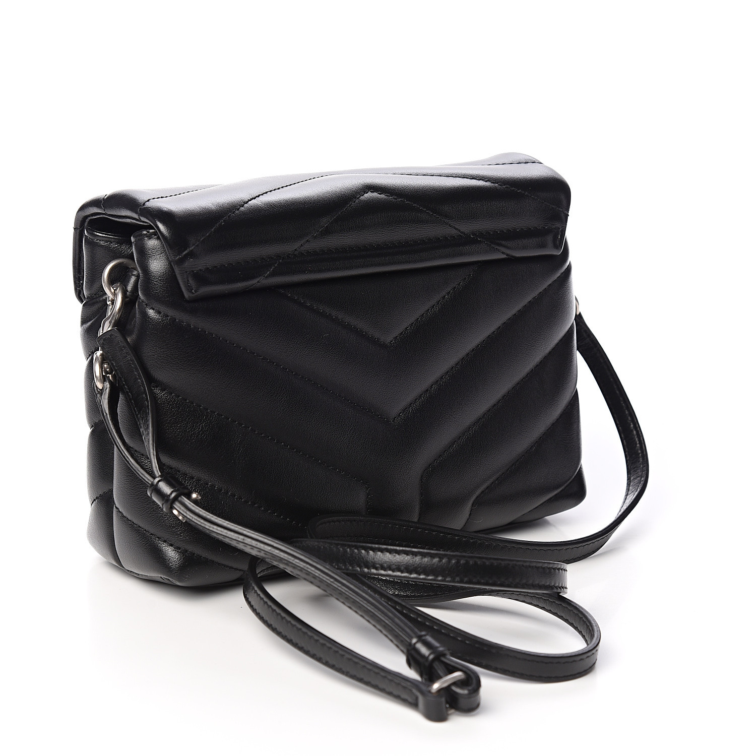 SAINT LAURENT Calfskin Y Quilted Monogram Toy Loulou Crossbody Bag ...