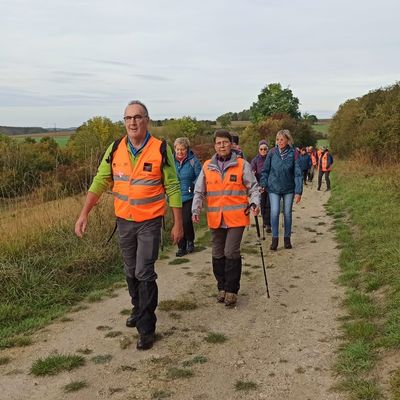 Ce dimanche 13 octobre, 15 randonneurs se sont rejoints à Démuin (Somme).