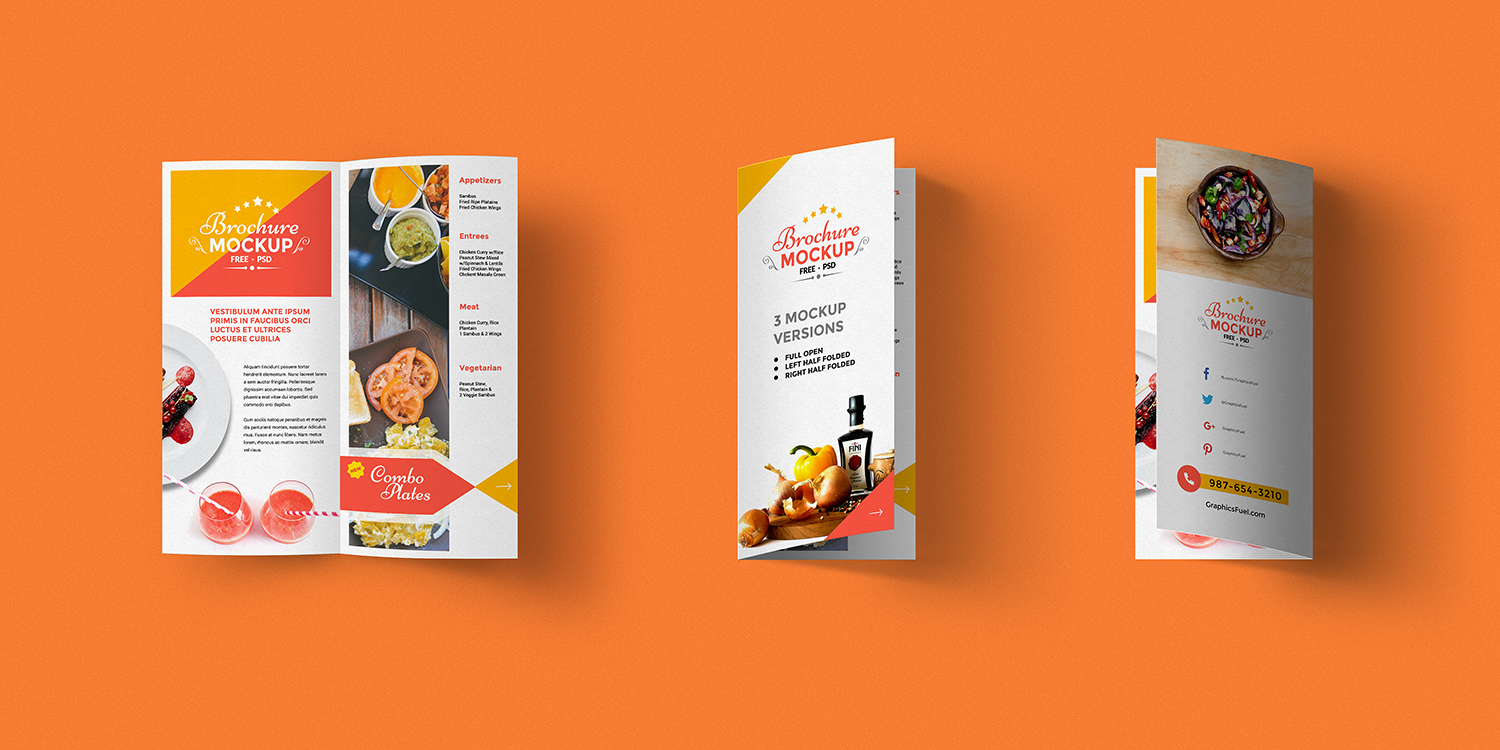 Two Fold Brochure Template Psd