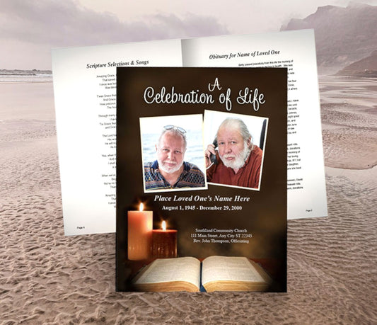 Bible Funeral Booklet Template