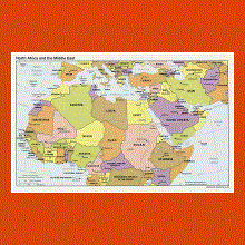 Political map of North Africa and the Middle East - 1995 | Maps of ...