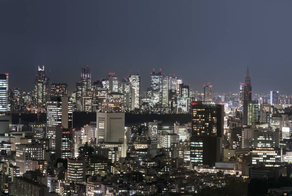 Night view from the Yebisu Garden Place