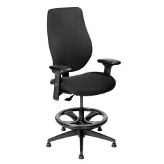 tCentric Hybrid™ Counter Height Task Chair with Upholstered Back & Seat