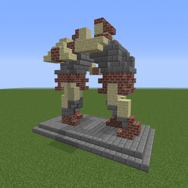 Soldier Combat Training Statue - Blueprints for MineCraft Houses ...