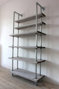 Steel Pipe Bookshelf