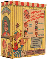 "HOWDY DOODY CIRCUS" BOXED MR. BLUSTER SQUEEZE TOY.