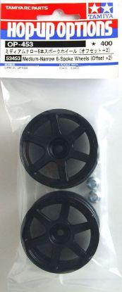 Picture of Tamiya 53453 Medium - Narrow 6 Spoke Wheels (Offset +2) (24mm)