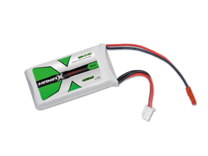 Picture of ManiaX MX-2S-450-30-JST 2S 7.4V 450mAh 30C Lipo Battery JST Plug