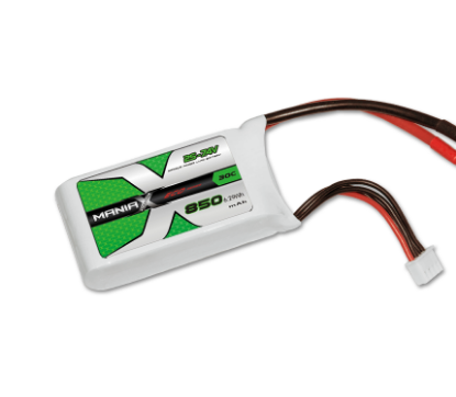 Picture of ManiaX MX-2S-850-30-JST 2S 7.4V 850mAh 30C Lipo Battery JST Plug 