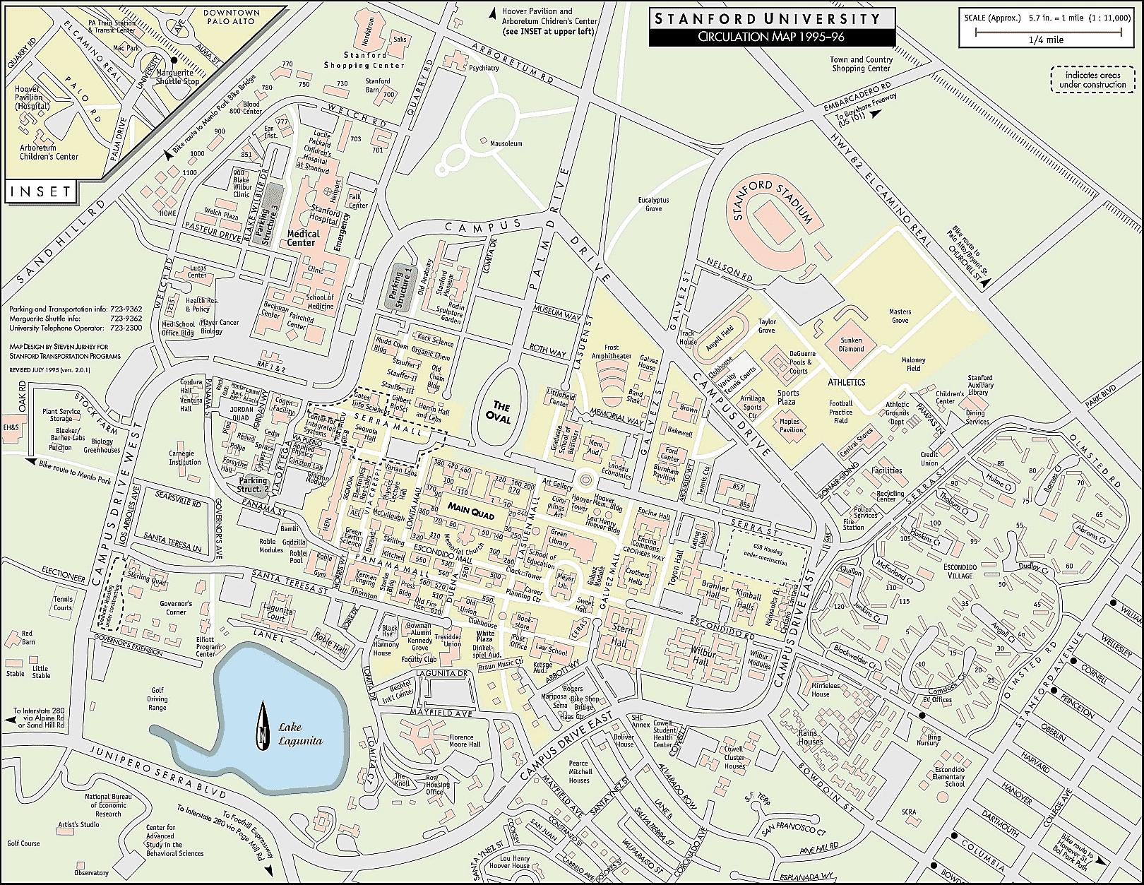 Stanford University Campus Map