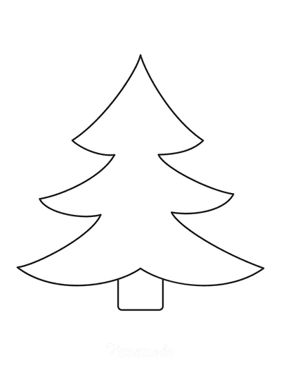 Christmas Tree Template Outline