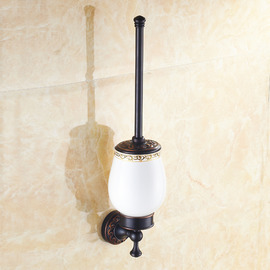 Oil-rubbed Bronze vintage Black Toilet Brush Holder