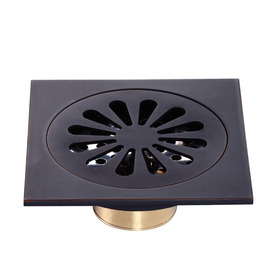 Oil-rubbed Bronze Black vintage Shower Drains