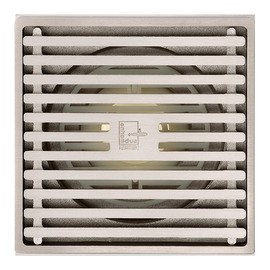 Qst-40 Deodorant Matte Silver Brass Square Shower Floor Drain