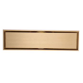 Qst-50 Deodorant Gold brick Brushed Brass Linear Shower Floor Drain