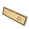 Qst-50 Rich Flowers Gold Brushed Brass Linear Shower Floor Drain