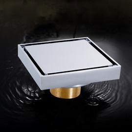 Brass Shower Drain Square Shaped Chrome/Polished/Painting