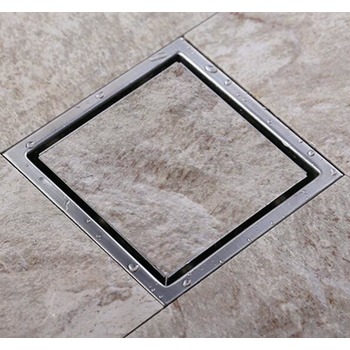 Hidden Shower Drain Square Shaped Stainless Steel