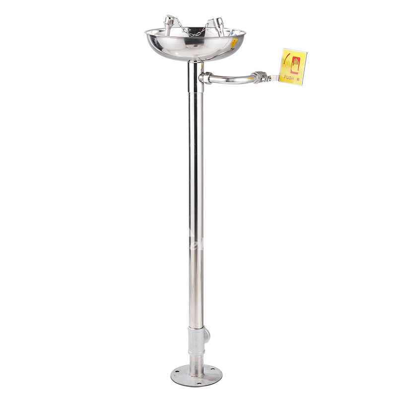 MZJ Freestanding Eye Wash Station 304 Stainless Steel Emergency Eyewash ...