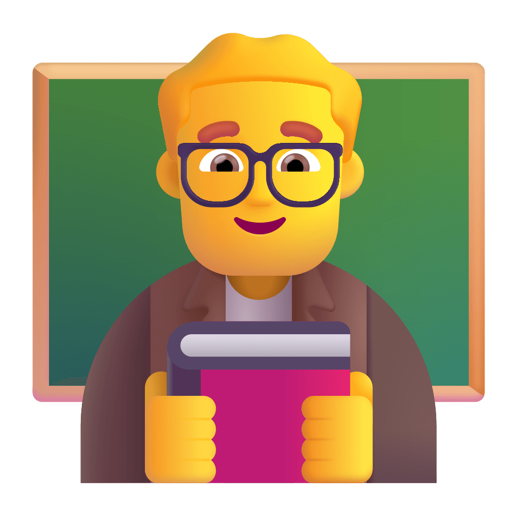 Man Teacher 3d Default Icon | FluentUI Emoji 3D Iconpack | Microsoft