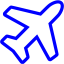 blue airplane 5 icon