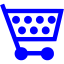 blue cart 3 icon