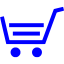 blue cart 41 icon