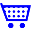 blue cart 67 icon