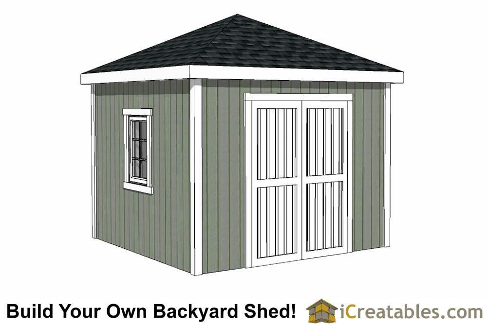 10x10 Shed Plans - Storage Sheds &amp; Small Horse Barn Designs