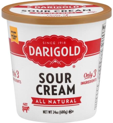 Darigold All Natural Sour Cream - 24 oz, Nutrition Information | Innit