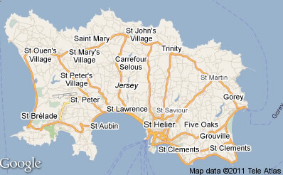 MAP OF JERSEY