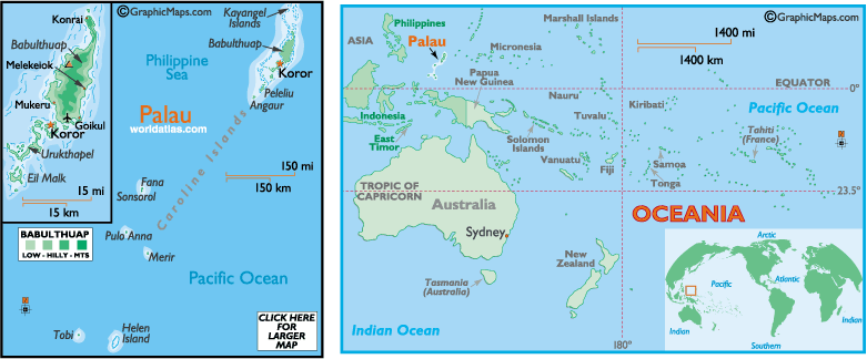 MAP OF PALAU