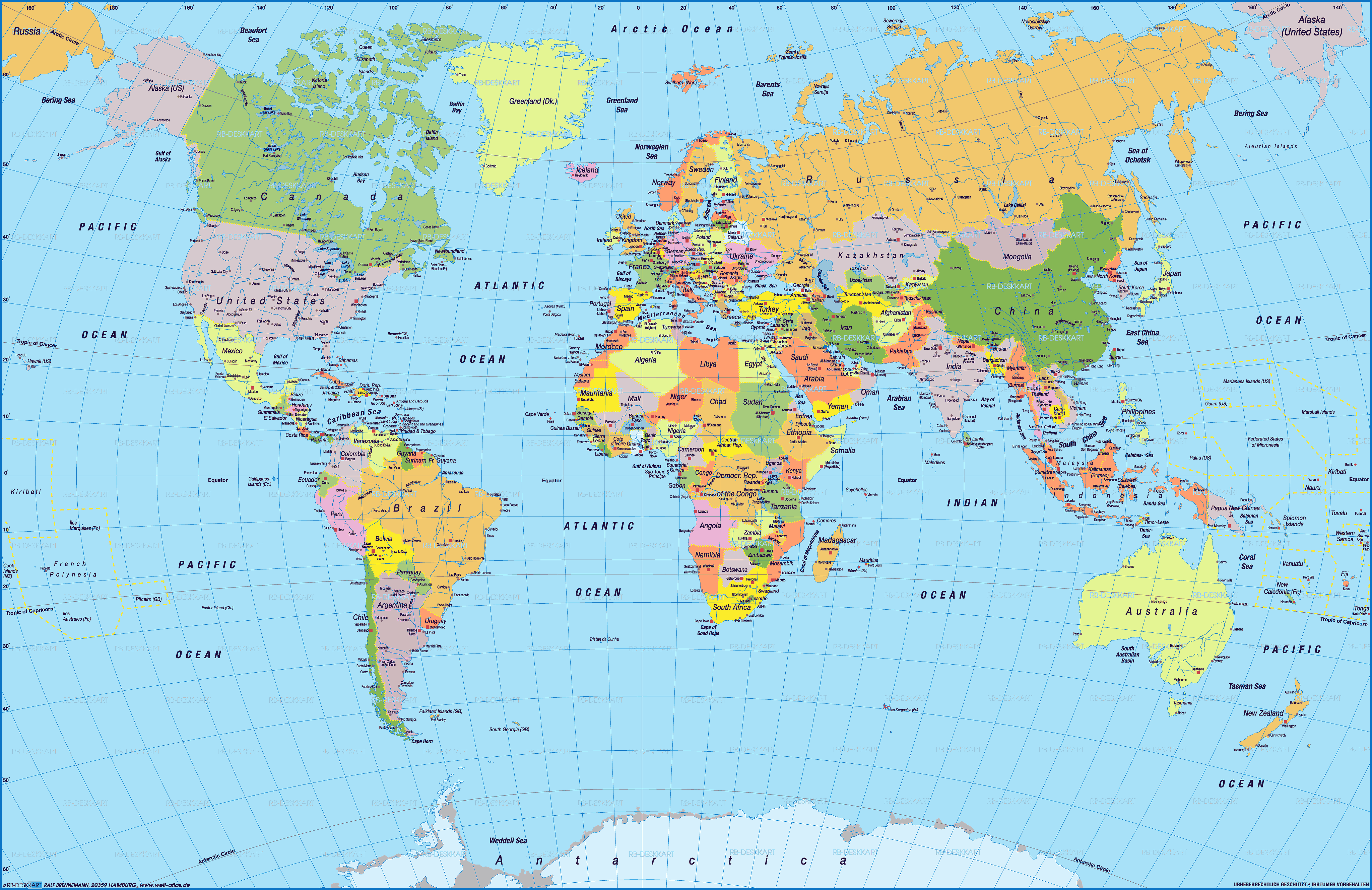 World Countries Map